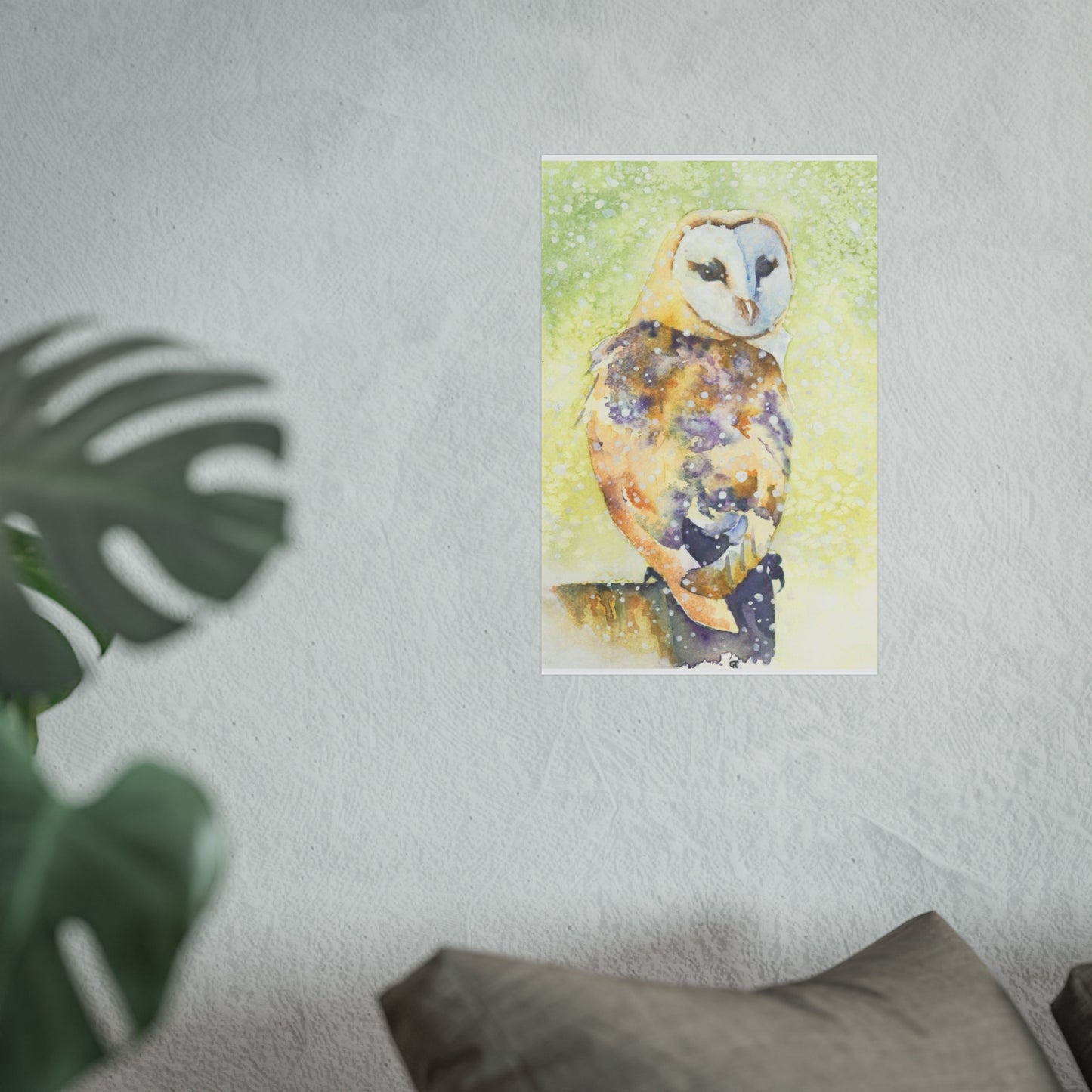 ‘Barn Owl in Snow’ Fine Art Print