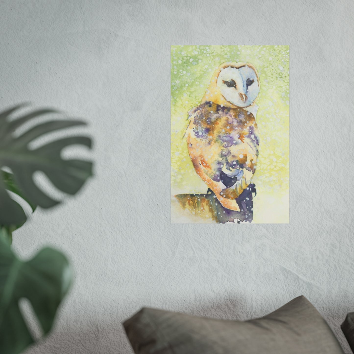 ‘Barn Owl in Snow’ Fine Art Print