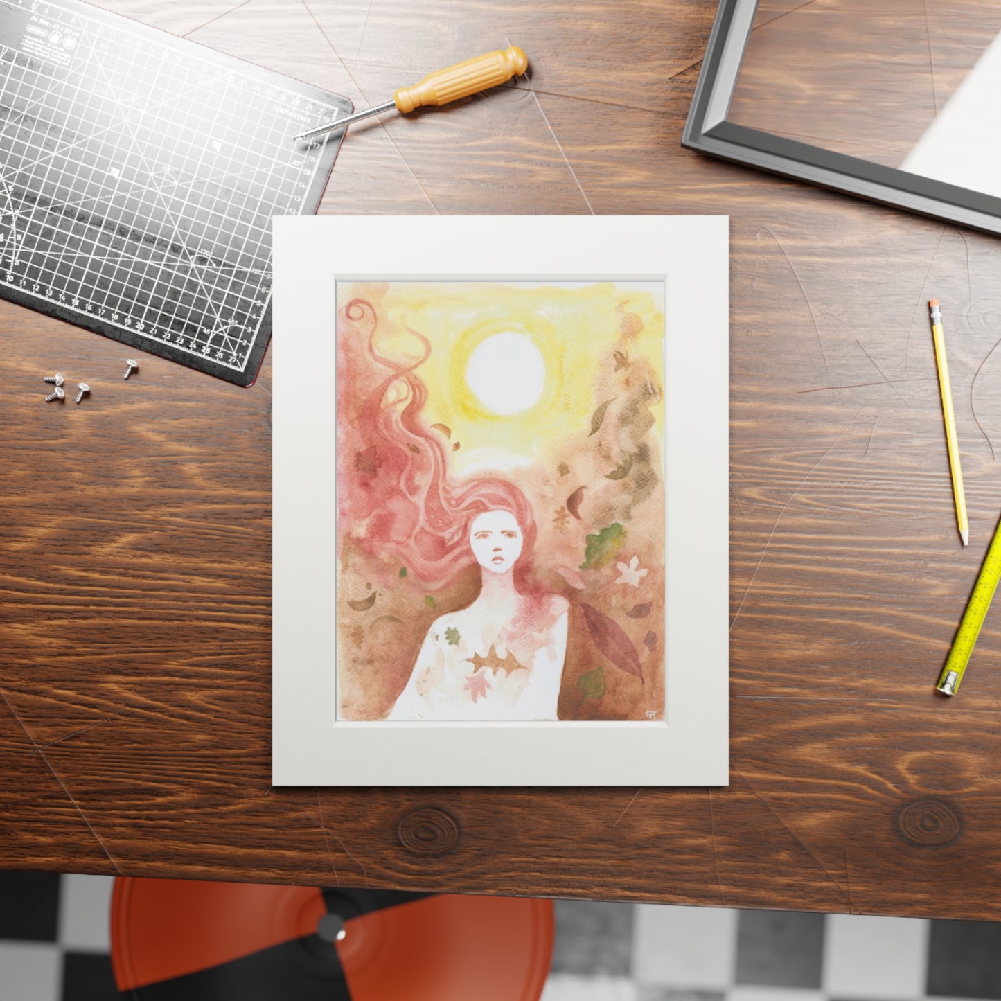 ‘Autumn Dance’ Fine Art Prints (Passepartout Paper Frame)
