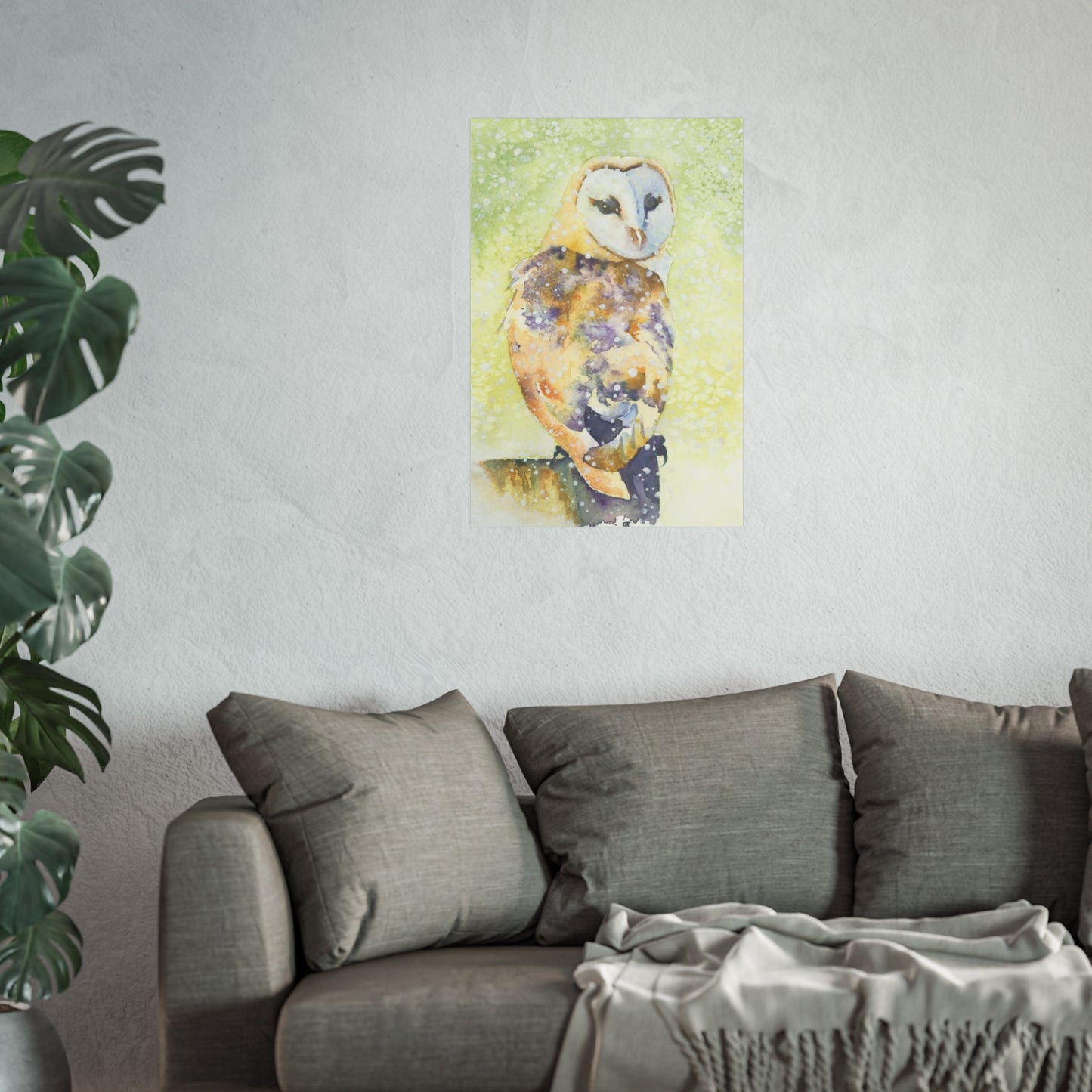 ‘Barn Owl in Snow’ Fine Art Print
