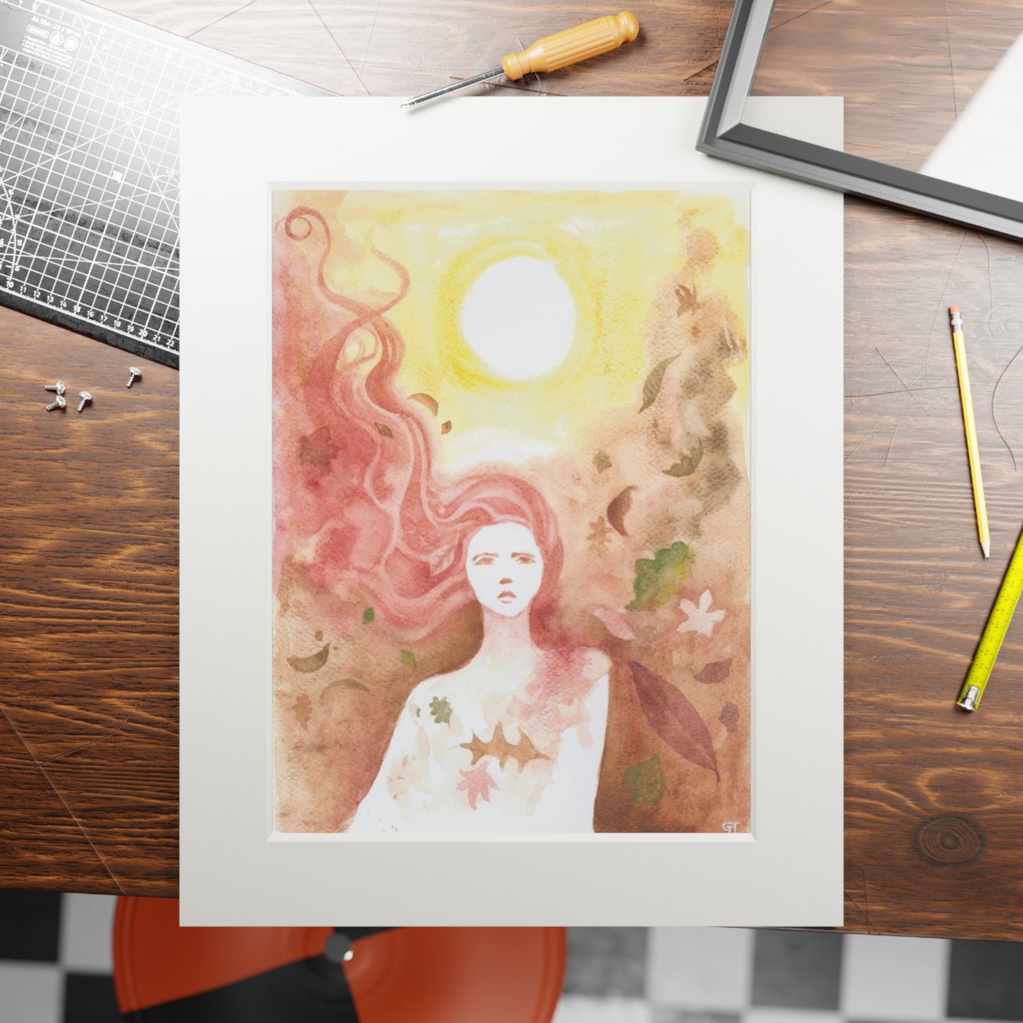 ‘Autumn Dance’ Fine Art Prints (Passepartout Paper Frame)