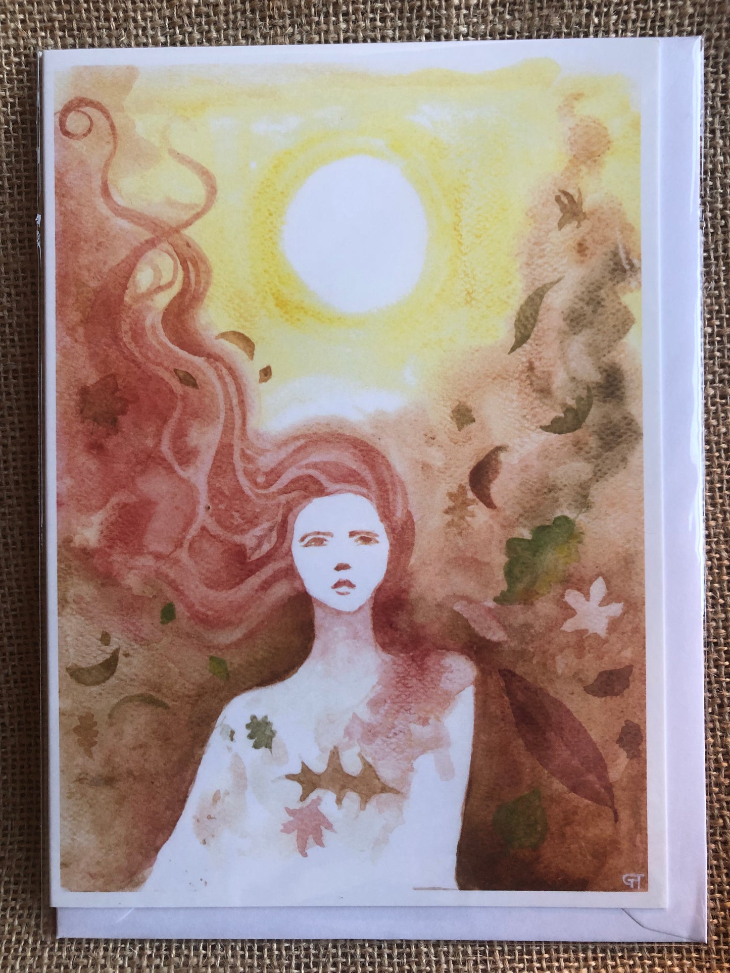 ‘Autumns Dance’ by Gemma Thody, Printed greeting card.