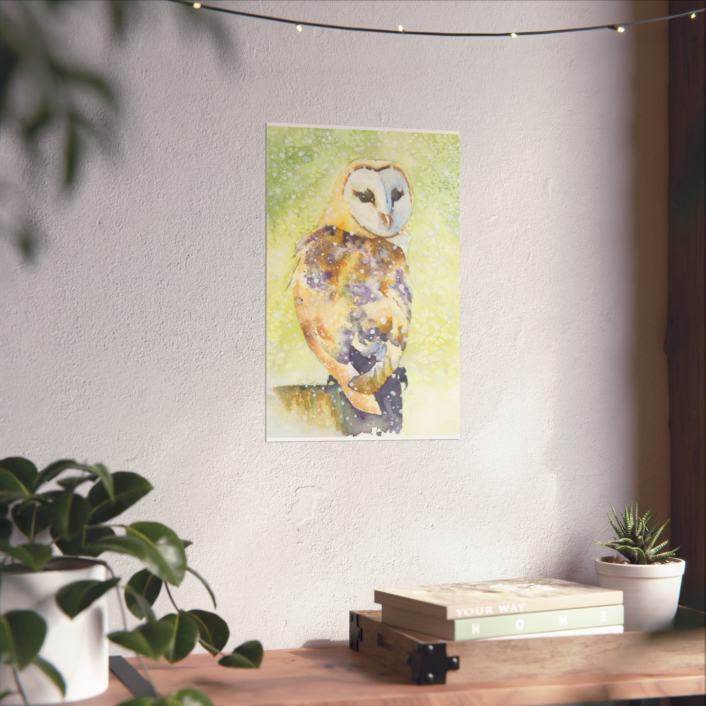 ‘Barn Owl in Snow’ Fine Art Print