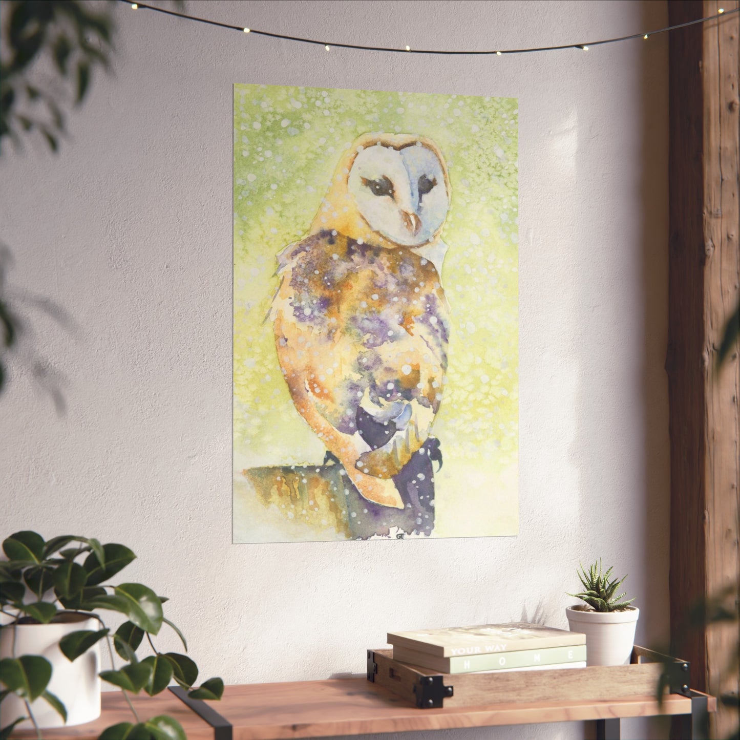 ‘Barn Owl in Snow’ Fine Art Print