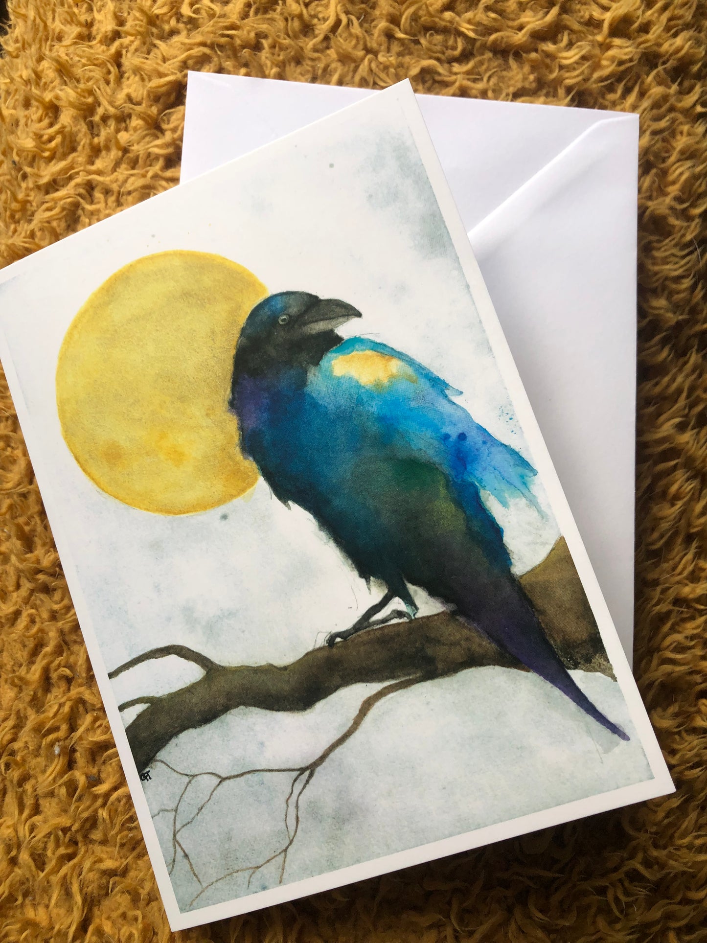 ‘Raven and Sun’ Greeting Card.