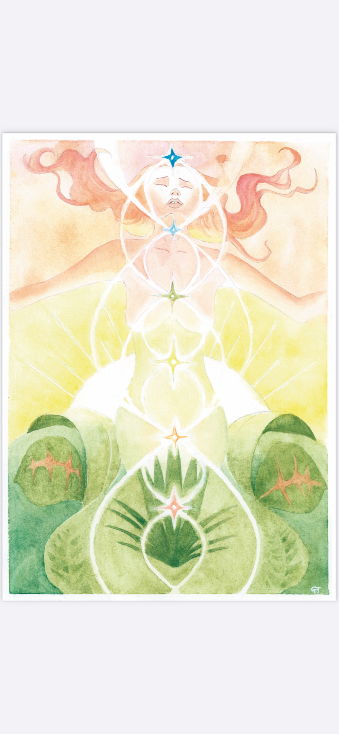 Feminine Rising Greeting Card